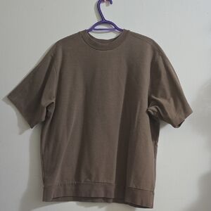 OAK + FORT Men's Short Sleeve Brown Tee